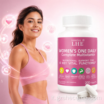 Compresse multivitaminiche Shecome da donna Supporto immunitario osseo
